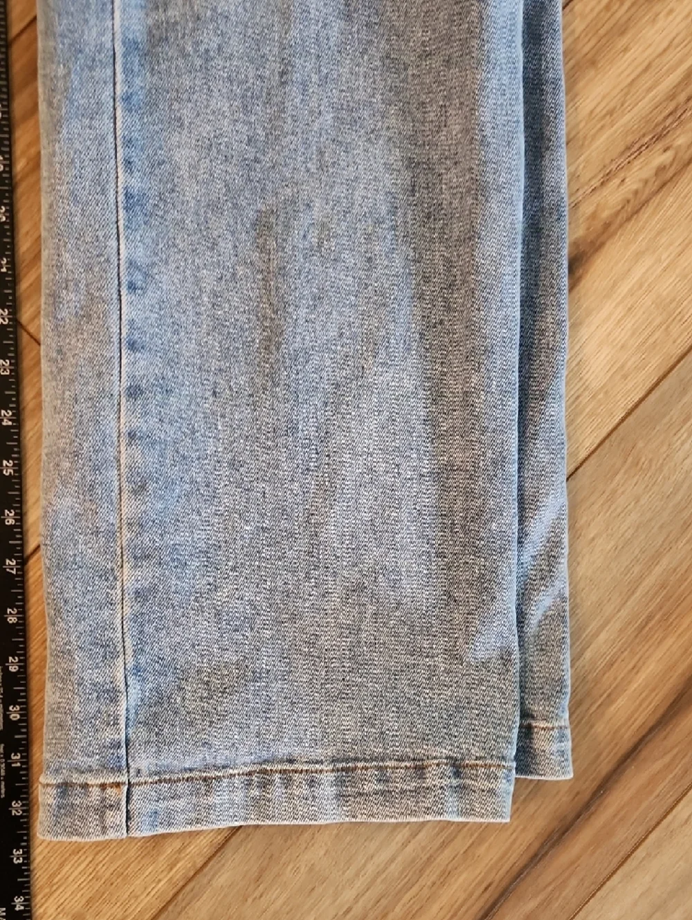Juicy Couture Baggie Denim Cargo Jeans Juicy Back Logo Wide Leg Y2K Women 28x32 - Picture 5 of 9